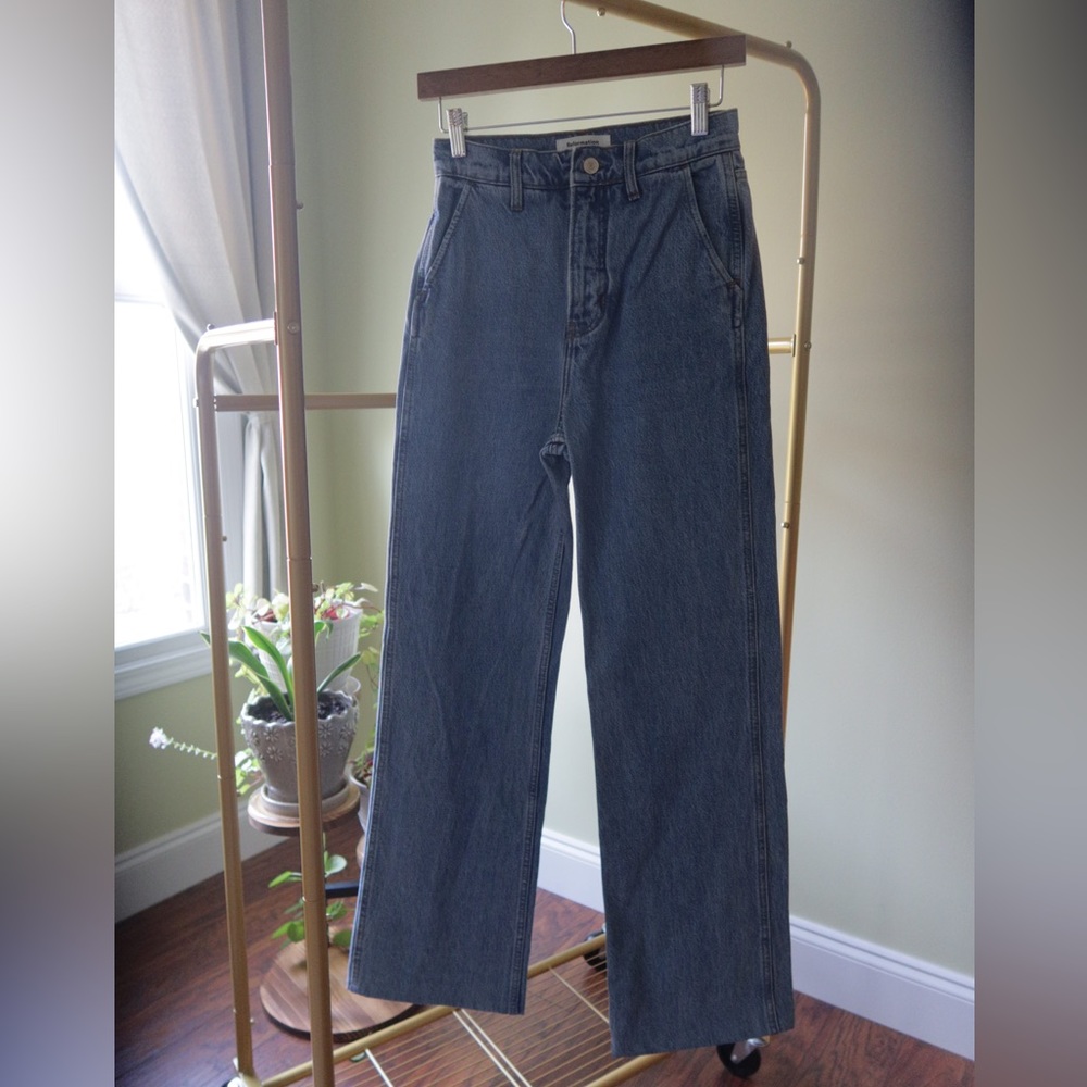 Reformation Wide Leg Denim Size 25